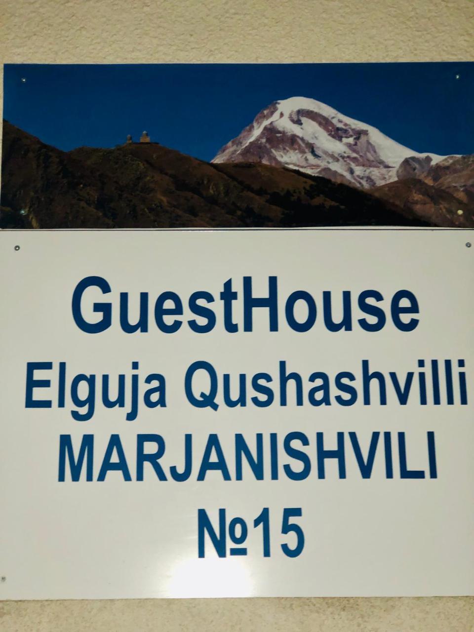 Guest House Elguja Qushashvili Stepantsminda Exterior photo